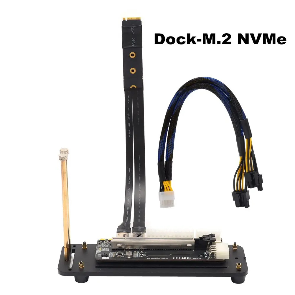 Laptop External Graphics Card eGPU PCI-E 3.0 X16 to M.2 NVMe&M.2 NGFF&mPCIe&PCIe X1&PCIe X4 Extension Cable with Bracket ITX STX