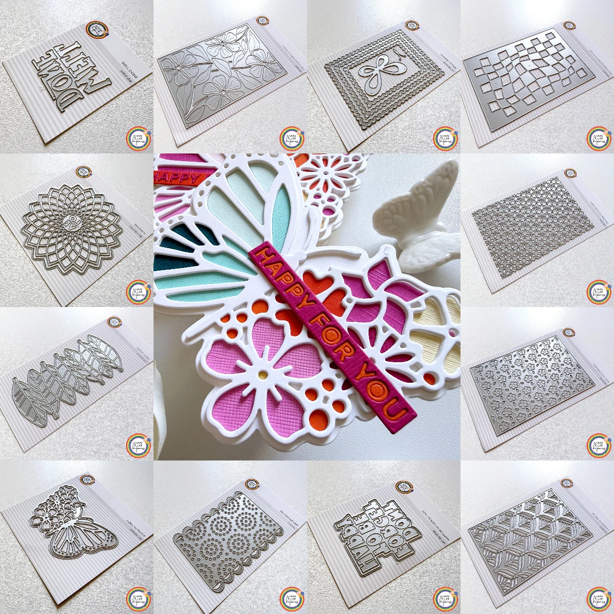Don't Forget to Be Happy 2026 New Metal Cutting Dies For Craft Embossing Make Paper Greeting Card Making Template DIY Handmade