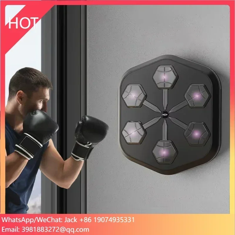 

Factory Smart Bluetooth Music Boxing Machine Training Punch Kick Wall Mounted Boxing Game Intelligent Boxing Target