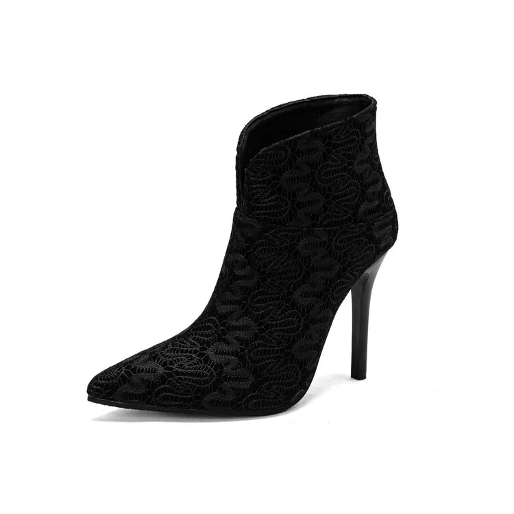 Lady Boots Women\'s Rubber Shoes Rain Luxury Designer Round Toe Sexy High Heel Fashion Pointy Leopard Low Ankle Large