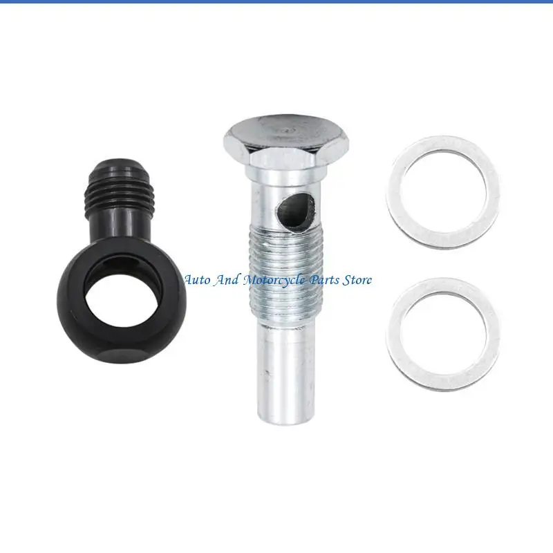 P9FD 6ANx1/4NPSM 4L80E トランスミッションオイルクーラー用 90 度バンジョーフィッティングコーン
