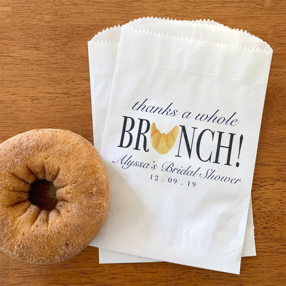 25pcs Brunch Party Favor Bags - Bridal Shower Brunch Decor - Brunch and Bubbly Favors - Baby Shower Brunch Treat Bags