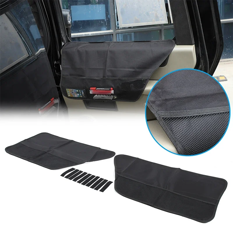 

For Hummer H2 2003-2009 Black Waterproof Oxford Cloth Car Rear Door Anti-Scratch Storage Net Pocket Item Storage Bag