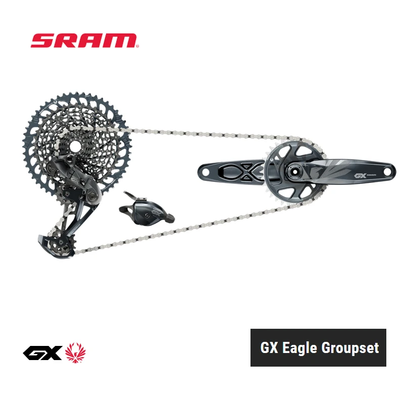 SRAM GX EAGLE GROUPSET 12SPEED GX EAGLE DUB CRANK TRIGGER SHIFTER GX EAGLE REAR DERAILLEUR XG-1275 EAGLE CASSETTE GX EAGLE CHAIN