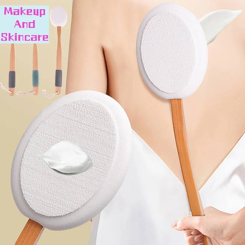 「Multi-Function Lotion Sunscreen Ointment Applicator Silicone Long Handle Body Cleaner Shower Brush Sunscreen Back Applicator」