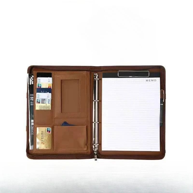 Multifunctionele A4-map Draagbare tas met ritssluiting Conferentie-bestandsmap Zakelijk briefpapier Informatietas Documentopslagclip