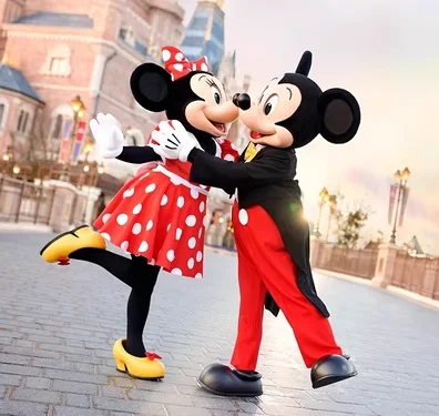 مينيسو ميكي ميني ماوس تأثيري التميمة مجموعة ديزني الكلاسيكية شخصية كرتونية هالوين عيد الميلاد الحدث حفلة الكبار تأثيريSui