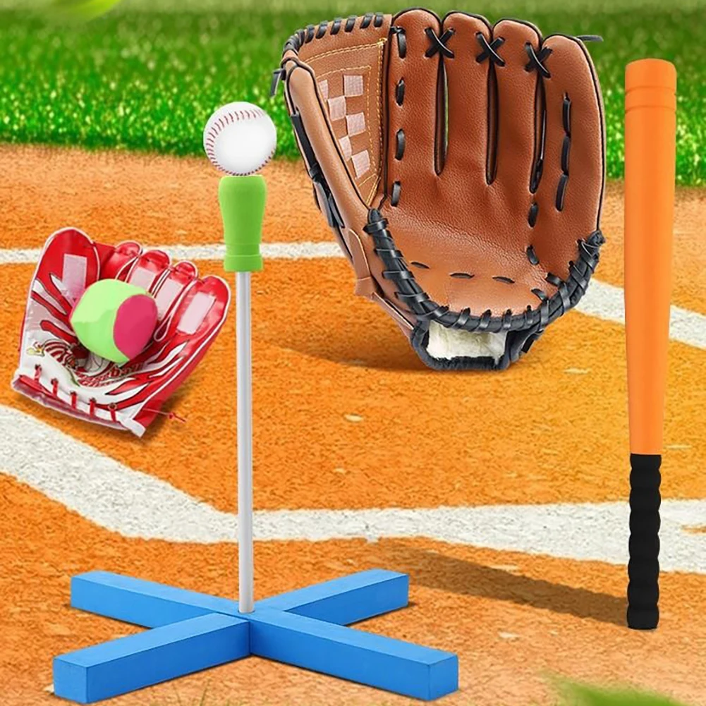 

Children Baseball Tee Toy, Kids Baseball Softball Bat Set, Indoor Outdoor Sport Playing Toys Kids Baseball Softball Base Freely