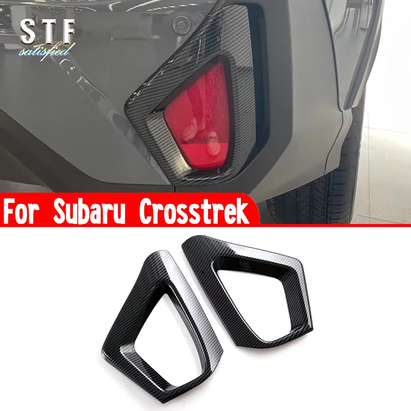 ABS Rear Fog Light Cover Trim Molding Accessories Stickers For Subaru Crosstrek 2024 2025