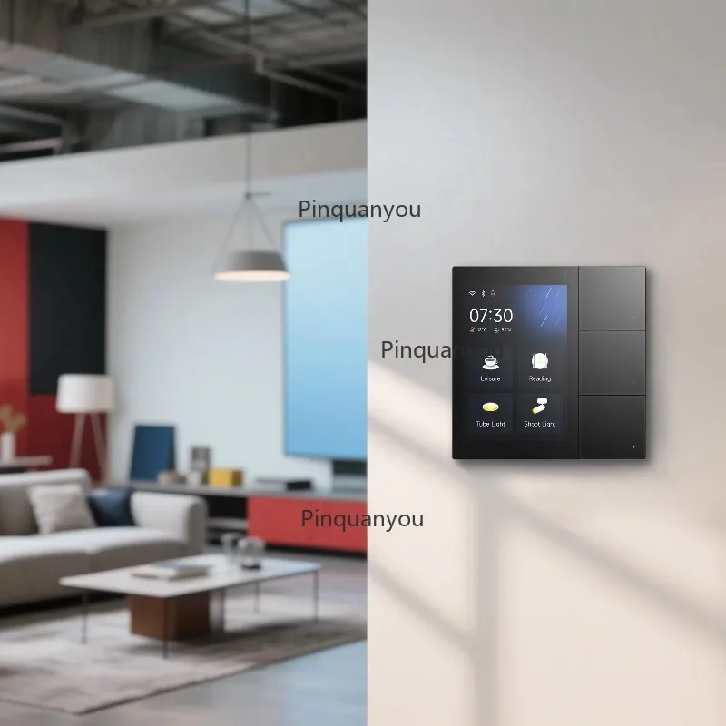 Deposit Ready to Ship  Offer Directly Support APP SIP Video  KNX System  KNX a Touch S3 with Secure Button Panel