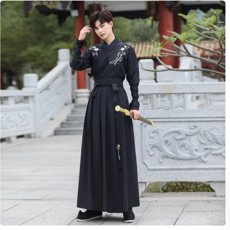 

Hanfu мужской рыцарский ученый древний костюм властный студенческий костюм костюм воина костюм воина