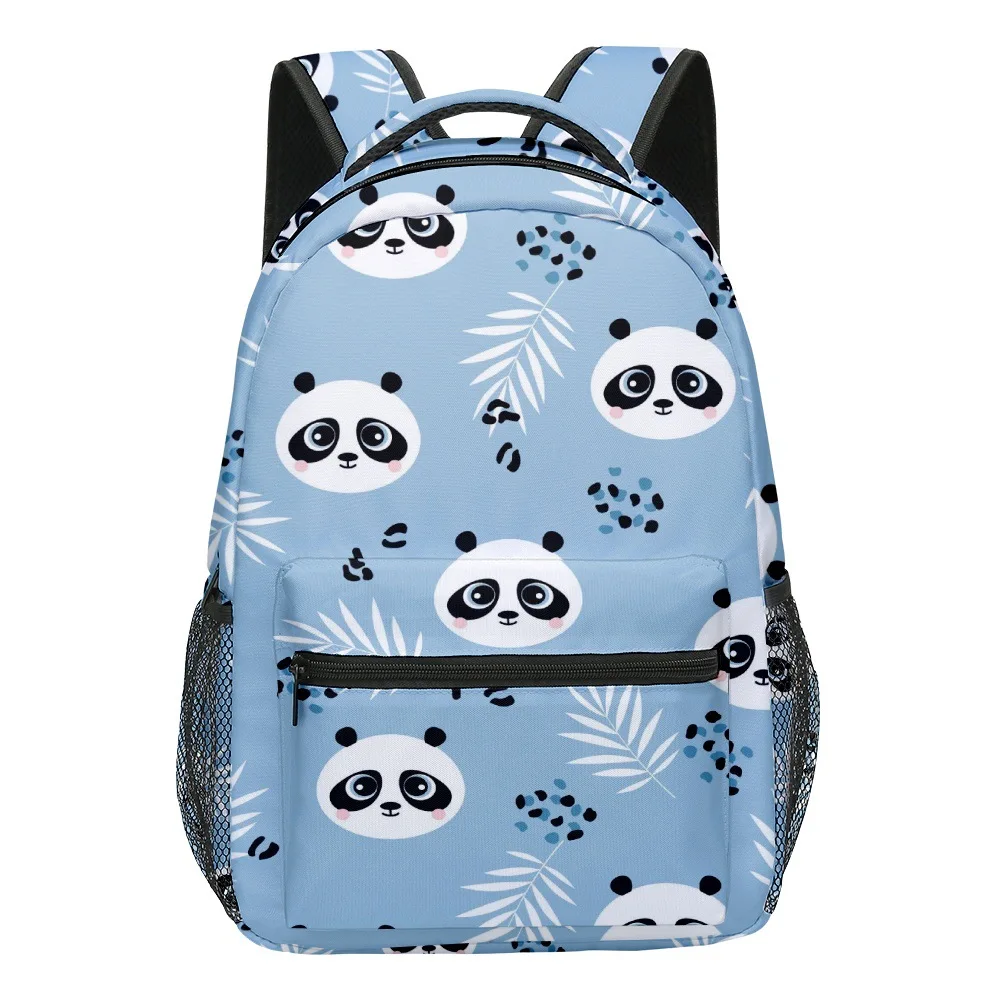 Hip Hop Kpop Youthful School Bags Unisex Cute Panda Travel Bags 3D Print Oxford Waterproof Notebook Shoulder Backpacks