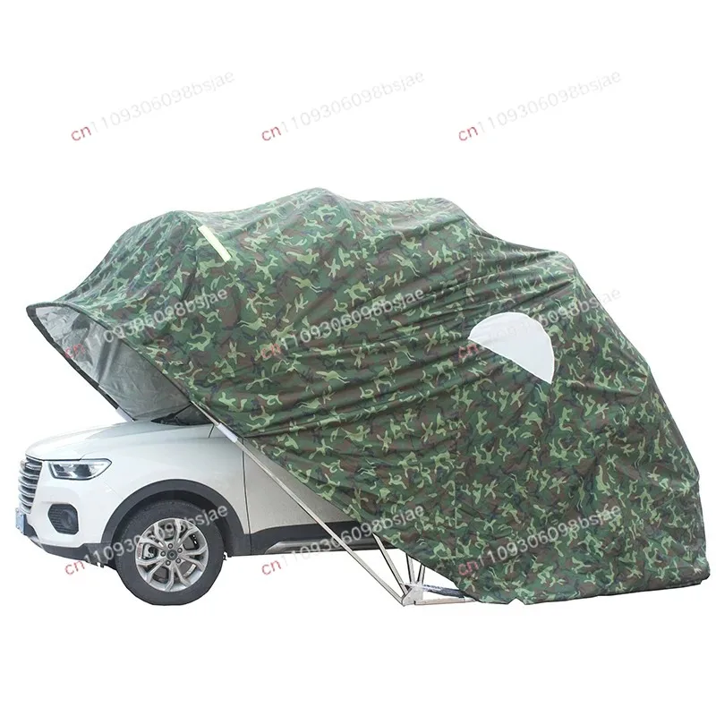 Semi-automatic household carport Mobile folding garage Outdoor parking shed Rainproof and sun-proof car parking shed