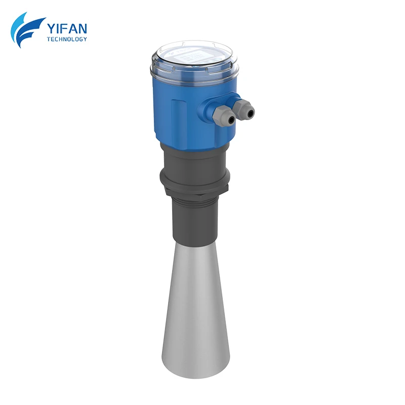Integrated Intelligent Radar Level Gauge for Water Level & Material Level Measurement Measuring Range: 0-5m, 0-10m, 0-15m, 0-25m