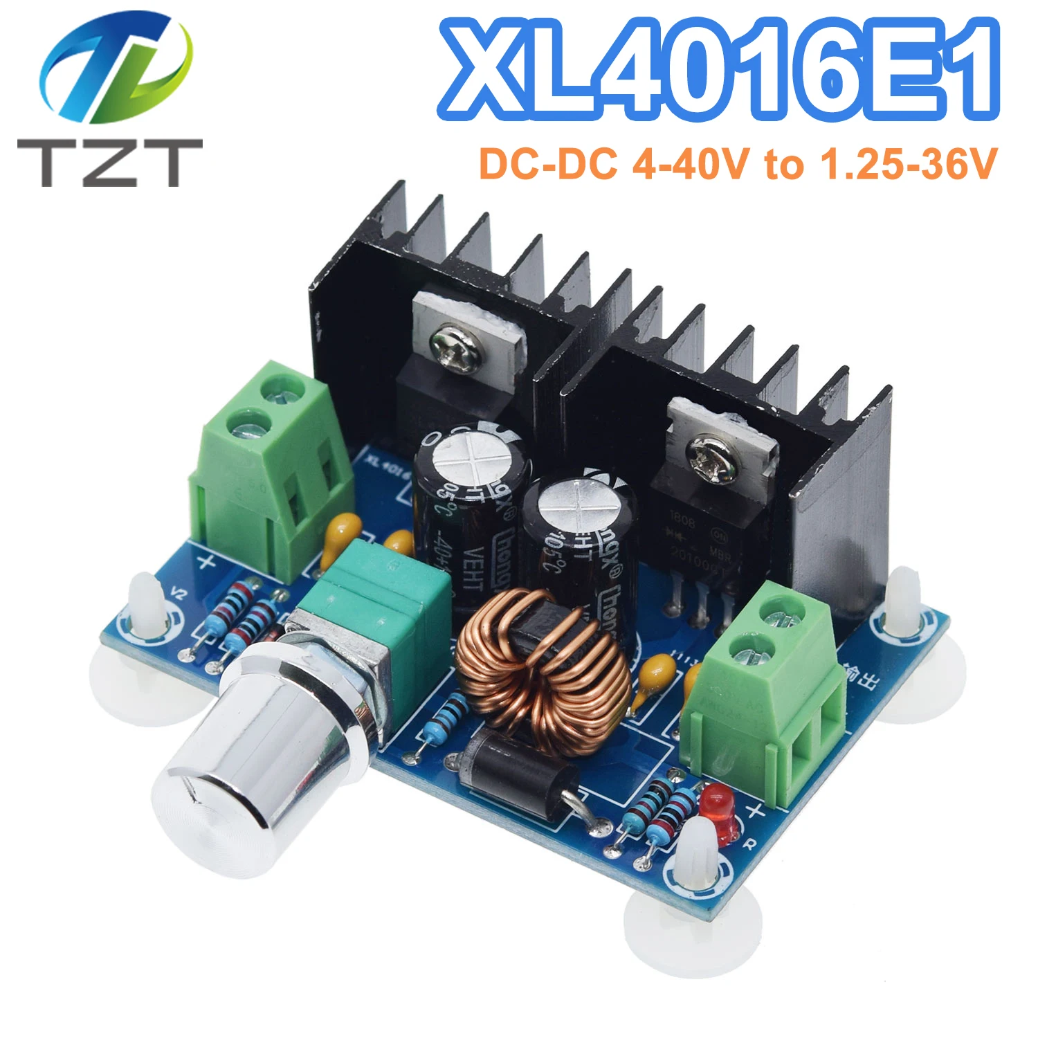 XL4016 XL4016E1 High Power DC Voltage Regulator DC-DC XH-M401 Buck Module with Maximum 8A Tire Voltage Regulator