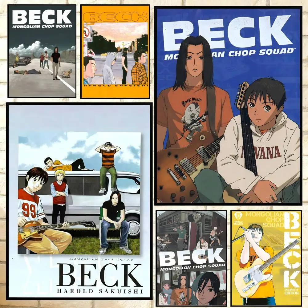 Póster popular del escuadrón de Chop mongol de BECK, arte de pared impermeable HD versátil, decoración autoadhesiva para cualquier espacio, regalo Ideal