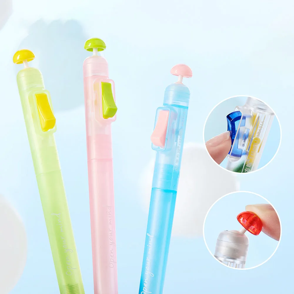 Open the idea and release the gel pen, switch on and off the pen, and press the student specific question brush pen