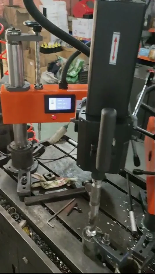 Electric Drilling Tapping Machine M6-M24 M3-M24 Touchscreen Multi-functional Vertical/universal Metal Thread Tapper ISO Collet