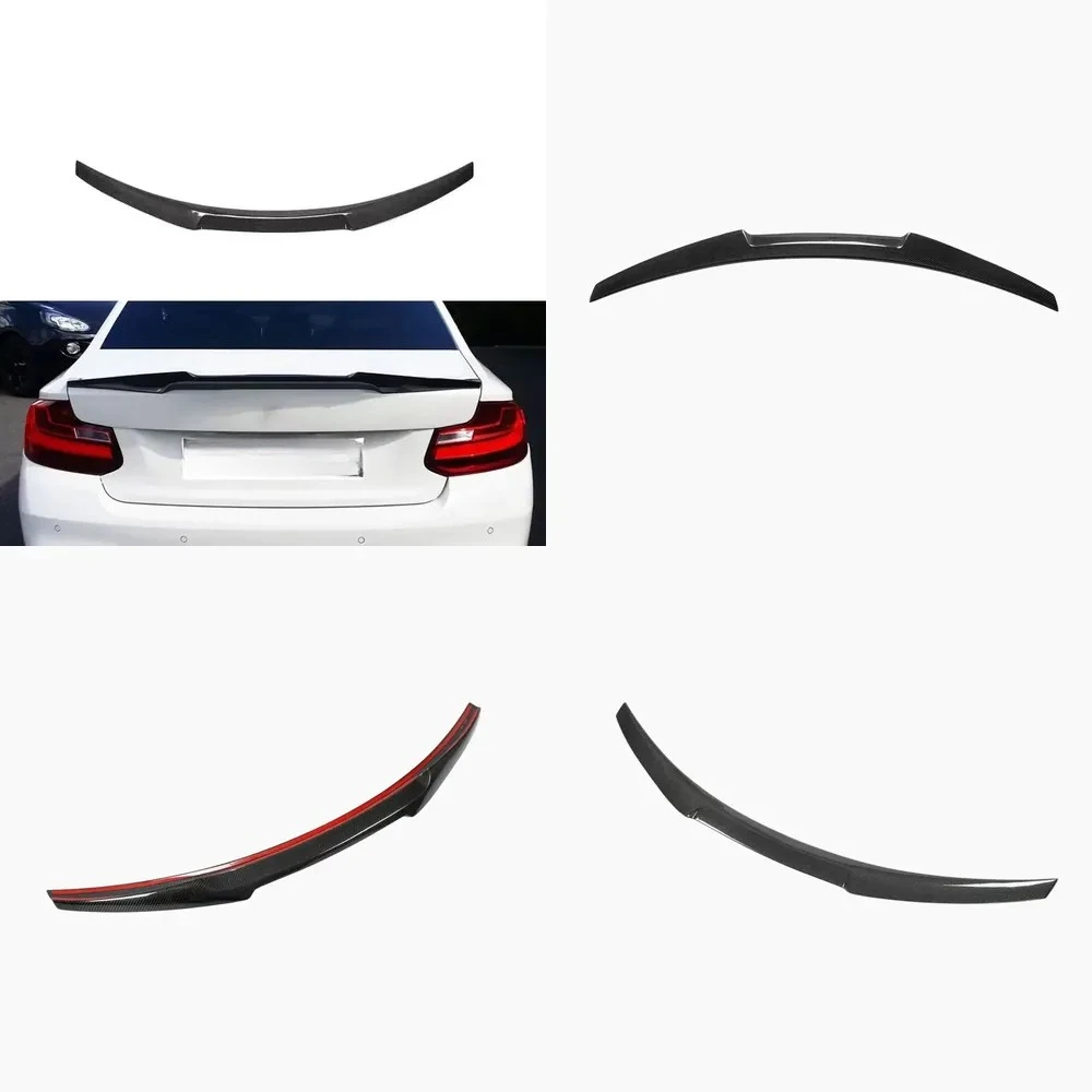 M2 Real Carbon Fiber Rear Trunk Spoiler Wing for 2 Series F22 F87 M2 Coupe 2014 up