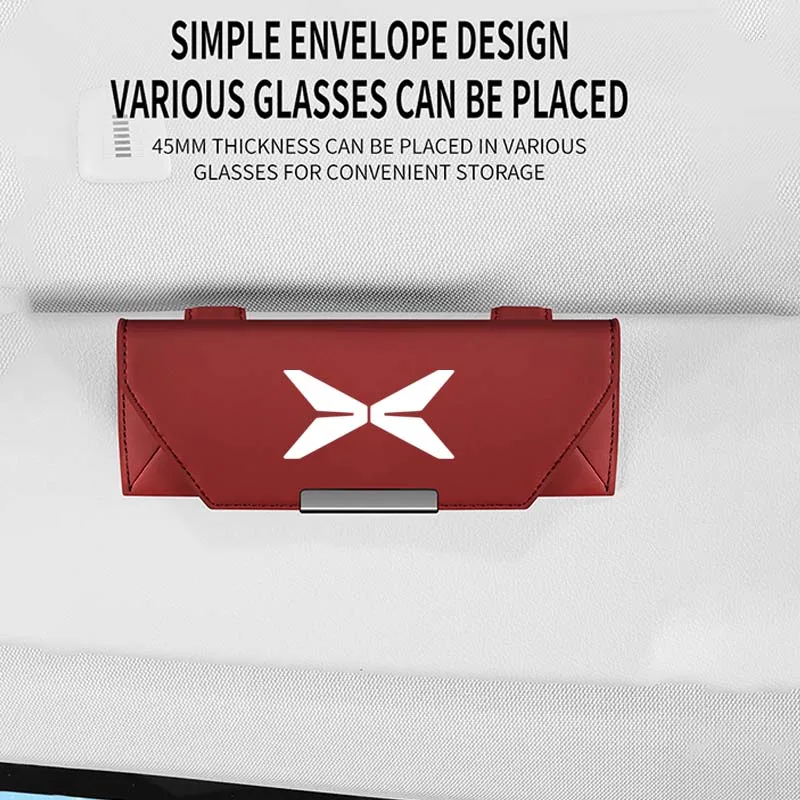 

For Xpeng P5 G9 G6 G7 P7 P7i V2l G3i X9 MONA M03 Accessories Car Visor Sunglasses Glasses Holder Glasses Case Clip Box