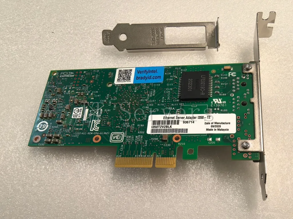 I350-T2 I350AM4 I350T2V2BLK Dual Port 1Gbs Network Adapter Blue Label
