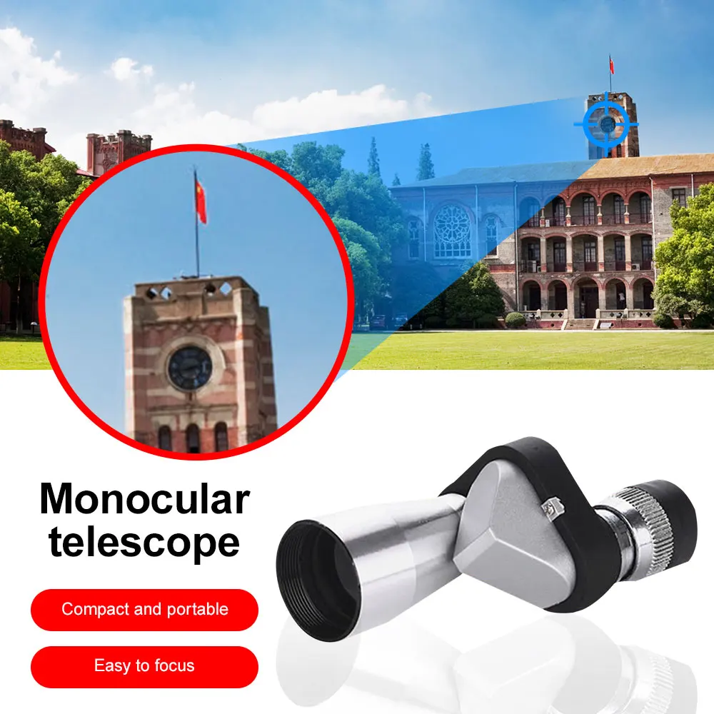 Powerful Monocular Telescope Portable Telescope Long Range For Hunting HD Adults Monocular For Hiking Watching Bird Watching