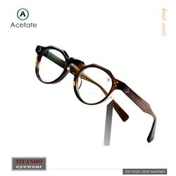 Japanese Classic Retro Handmade Glasses TVR516 Acetate frame Gradient Color for Men and Women Literary Optical eyeglasses