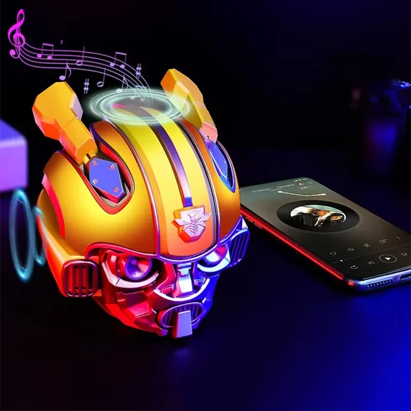 Bumblebee Bluetooth Speaker Cartoon Transformers Creative Cartoon Card Outdoor Wireless Audio Subwoofer Caixa De Som