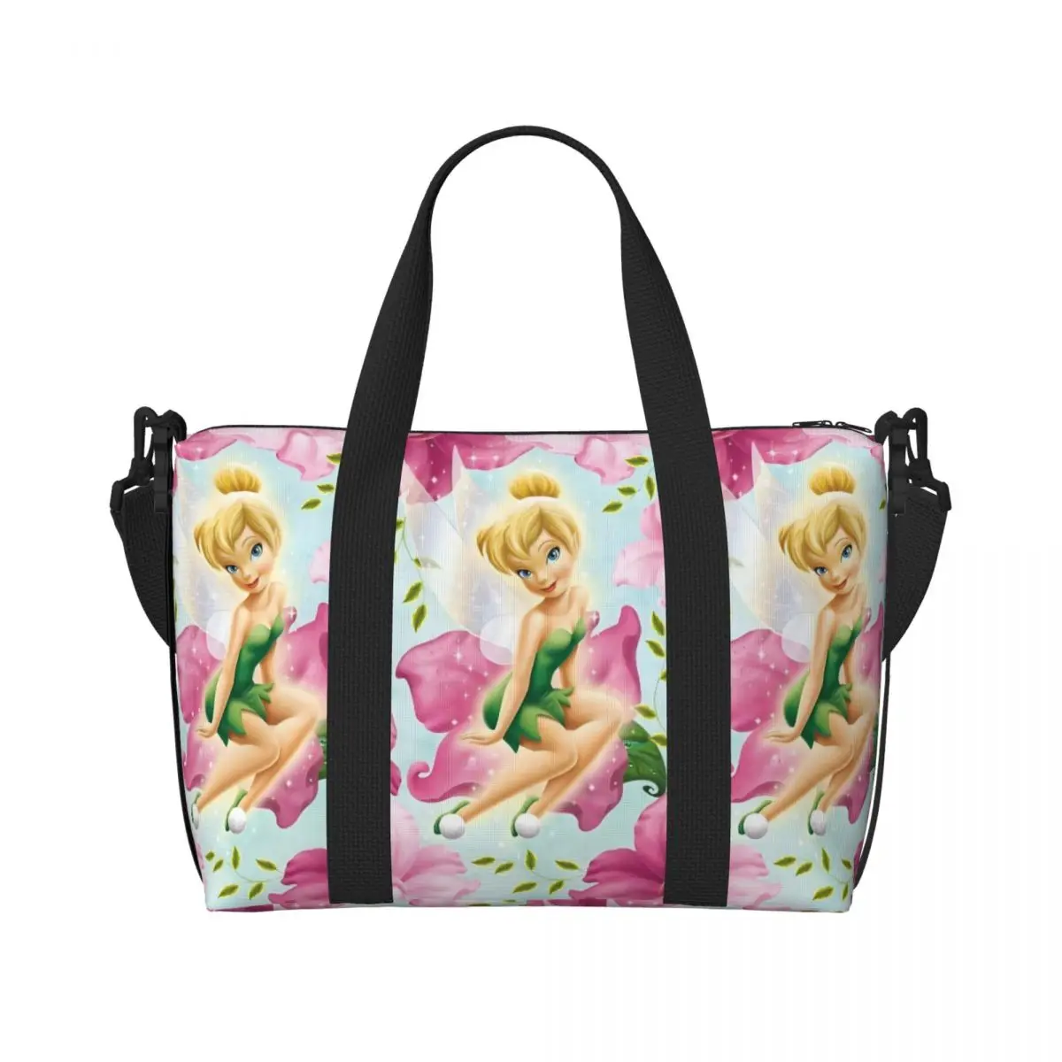 

Custom T-Tinkeres Anime Bell Groceries Shopping Tote Bags Women Large Capacity Gym Beach Travel Bags