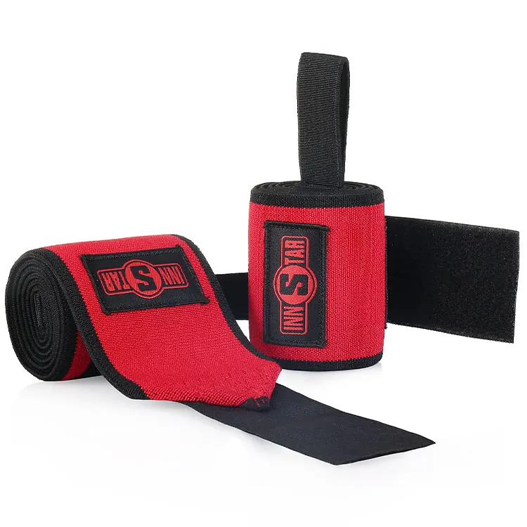 

Черные поддерживающие бинты для запястий с индивидуальным принтом для пауэрлифтинга