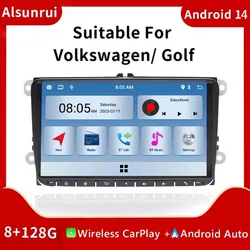4G Carplay Android 14 Car Radio For VW Volksagen Passat B6 B7 CC T5 Amarok Skoda Octavia2 Tiguan Seat Leon 2 Golf 56 Multimedia