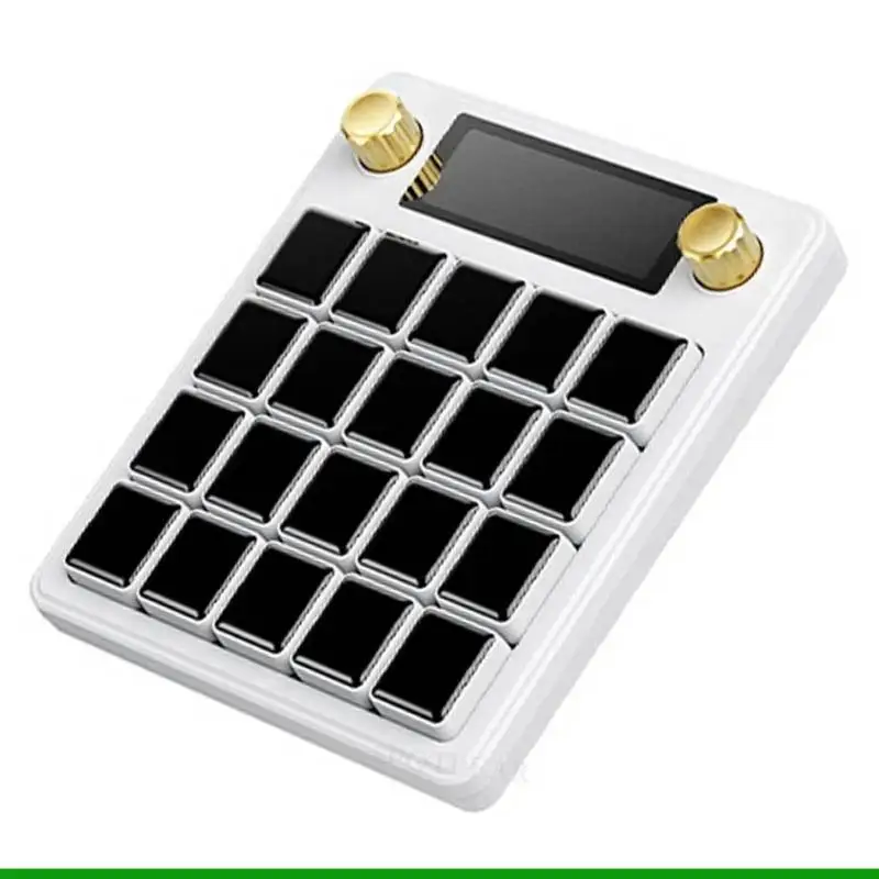 Teclado mecânico U55C AI com botão exibição dados hardware tela LCD 0,85 polegadas