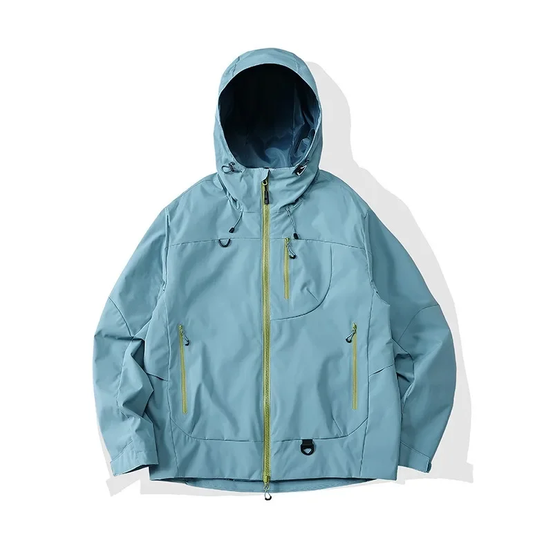 Windproof Water-repellent Functional Coat Men's Outdoor Hooded Mountaineering Suit Women's Outdoor Jacket for Spring and Autumn