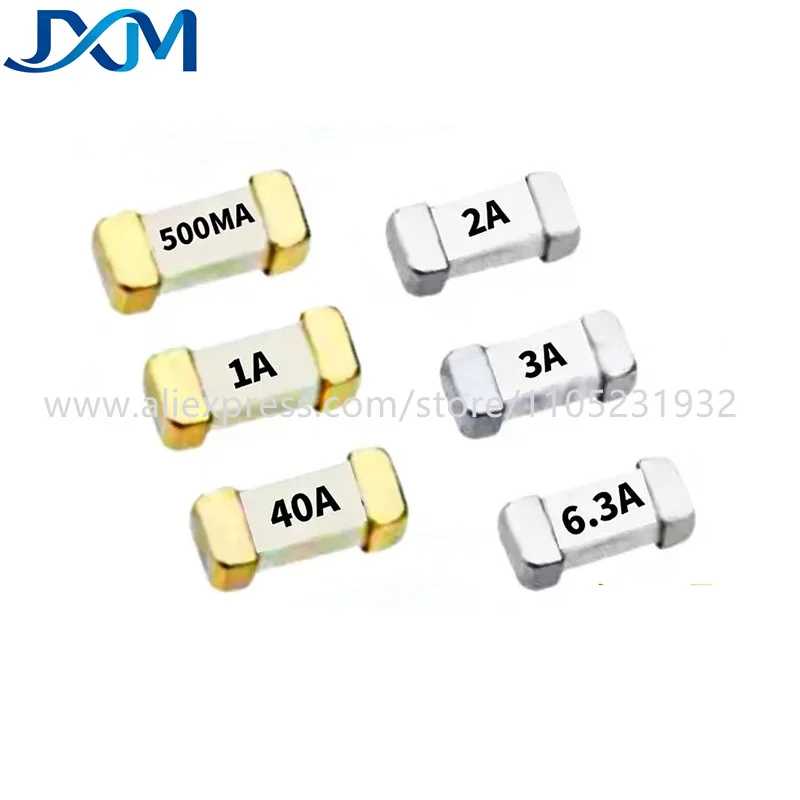 10pcs/lot 1808 SMD Fast blow Fuse 63V72V 125V 220V 220V 250V 0.5 0.75A 1A 2A 3A 3.5 4A 5A 6.3A 7A 8A 10A 12A 15A 20A 25A 30A 40A