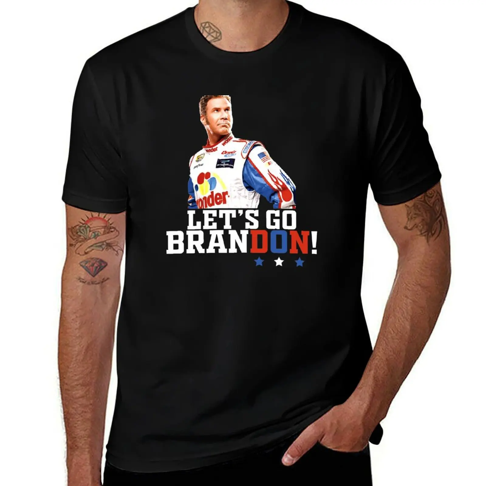 

Let's Go Brandon Funny Talladega T-Shirt Blouse oversize t-shirts man funny meme t-shirts man clothes men t shirts high quality