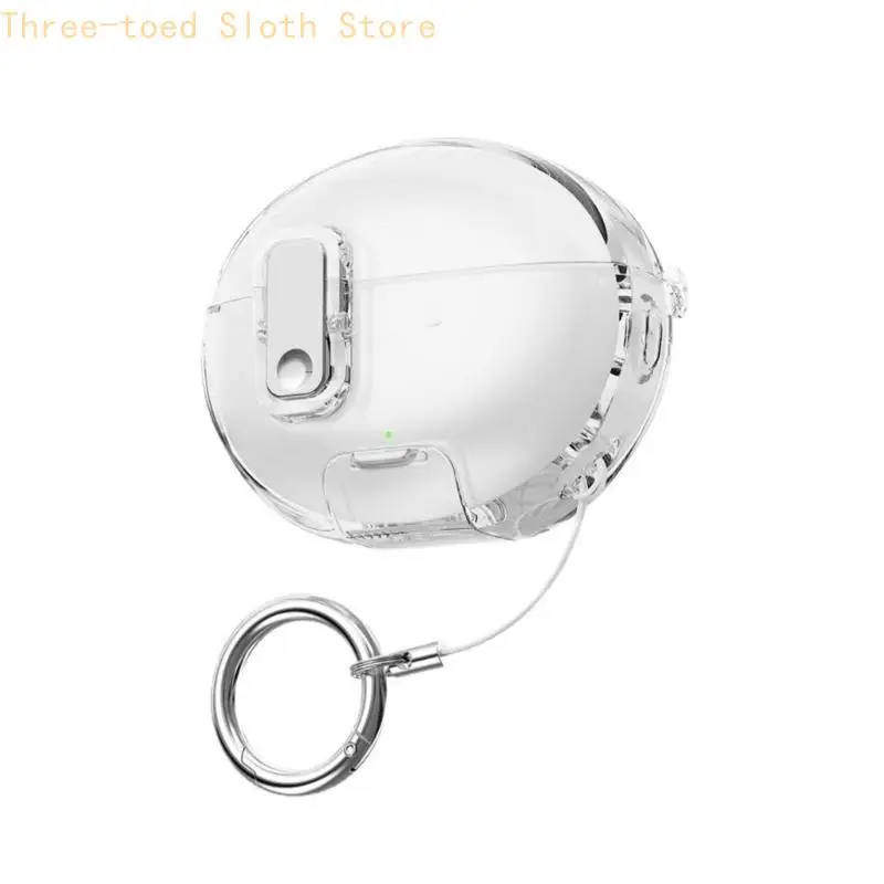 Earbud Case Cover Protector Compatible for Air 5Pro, with KeyRing, Slip on Plastic Shell, and Easy Charging Port Access E74A