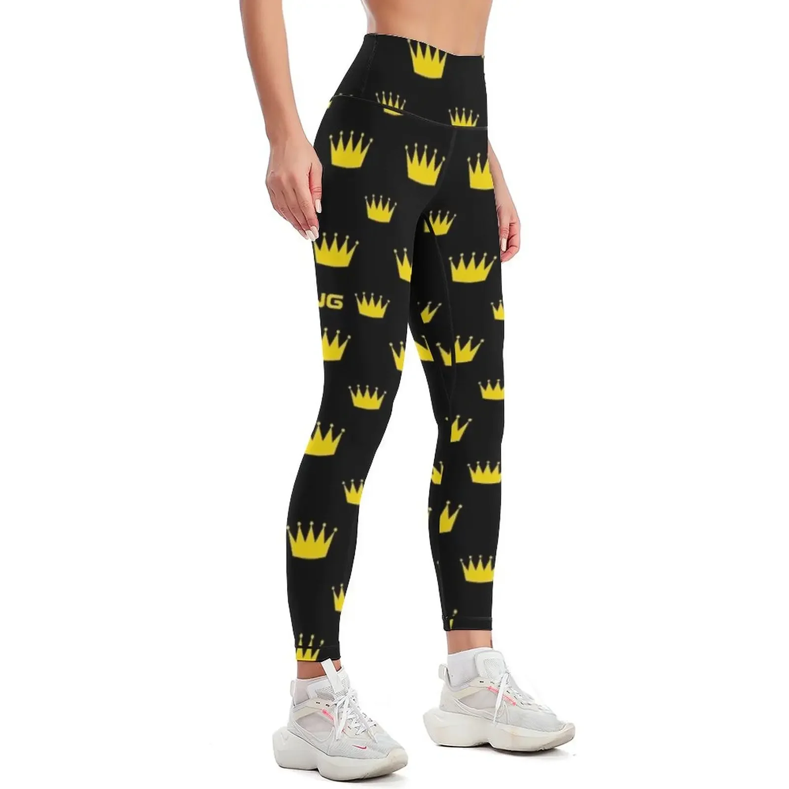 BIGBANG Crown Pattern 2 Leggings fitness set gym Clothing fitness Sports female Womens Leggings