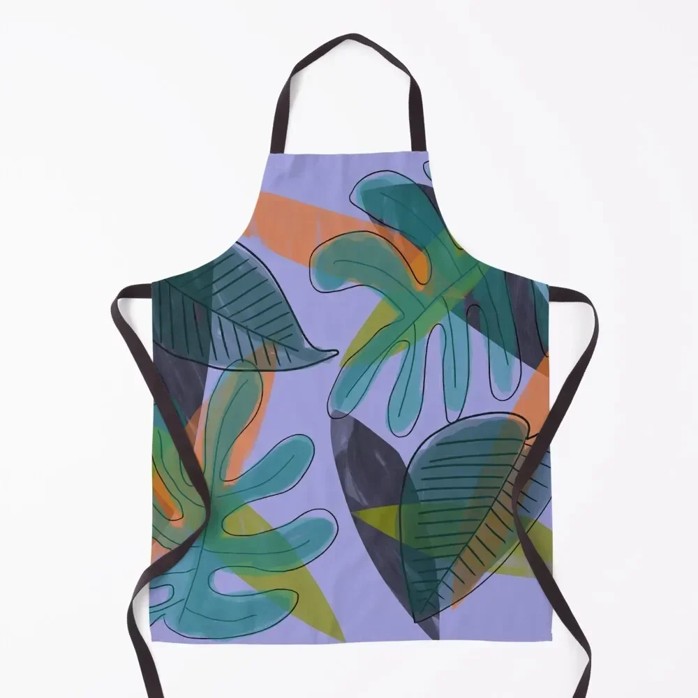 Leaves on Lavender Apron Kitchen Tools cook wear For Cooking Apron