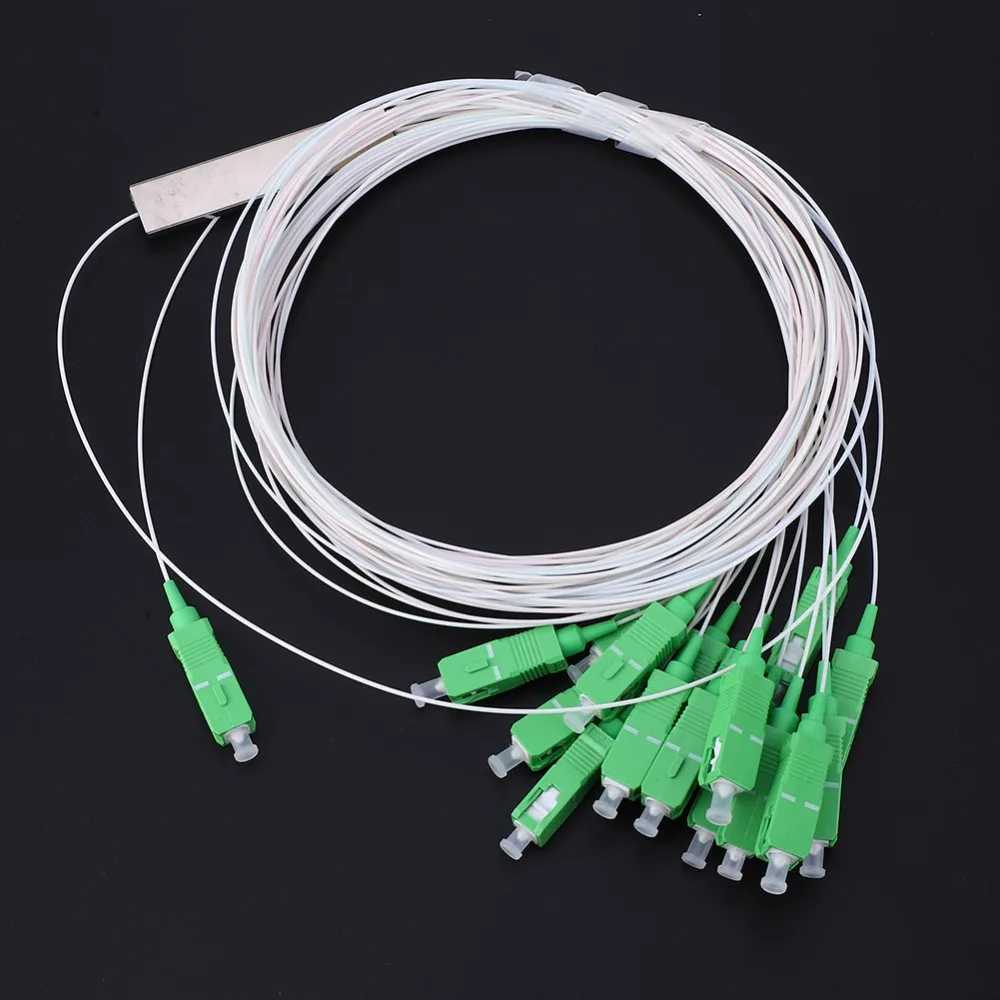 Splitter ottico 1x16 Fibra Splitter 0.9SM SC/APC SM Fibra Splitter PLC Tipo 1260-1650nm Divisore ottico Rete in fibra ottica