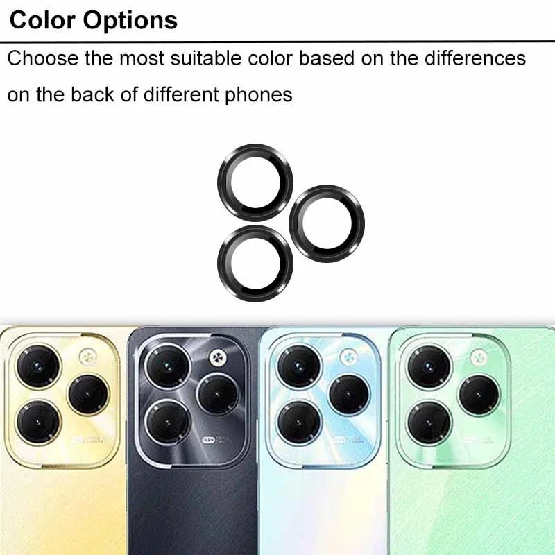 Hot40Pro Metal Frame Ring Case Camera Protector Cover For Infinix Hot 40 Pro 40i 40Pro 4G Aluminum Alloy Lens Protective Glass ﻿