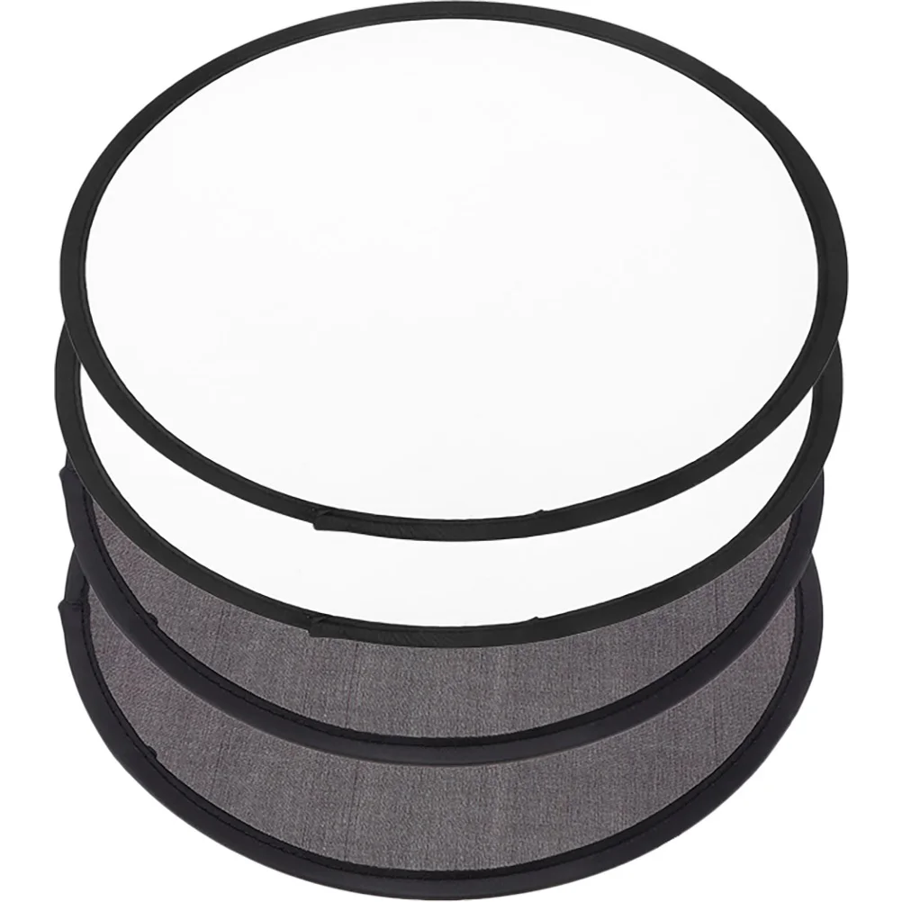 

4 Pcs Fanny Portable Handheld Foldable Circular Folding Fans Party Decoration Round