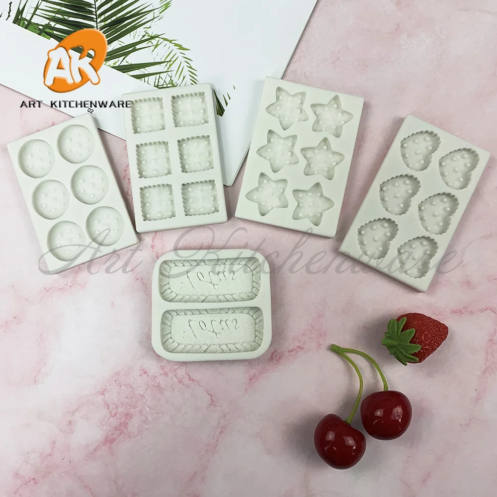 Cookie Decorating Molds Food Grade Silicone Mold Fondant Cake Tool Kitchen Baking Tool Chocolate Soap Mould