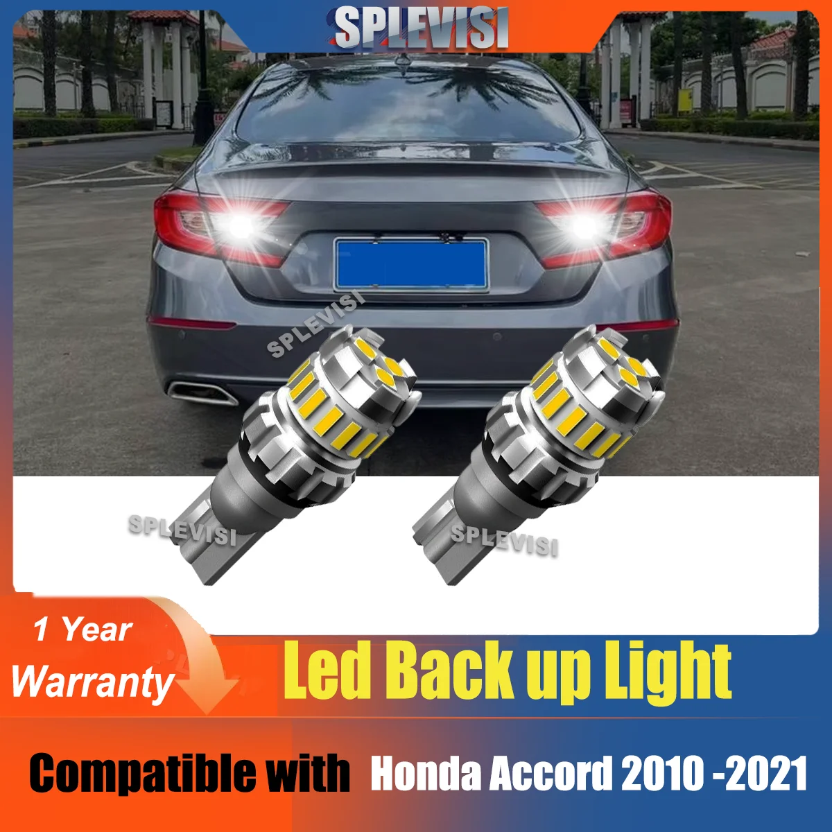 

2x T15 Aluminium Car Backup Light Reverse Lamps 12V For Honda Accord 2010 2011 2012 2013 2014 2015 2016 2017 2018 2019 2020 2021