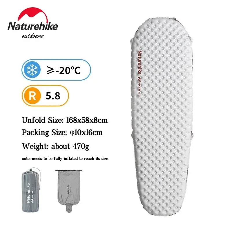 Naturehike インフレータブルマット超軽量 5.8 高 R 値暖かい