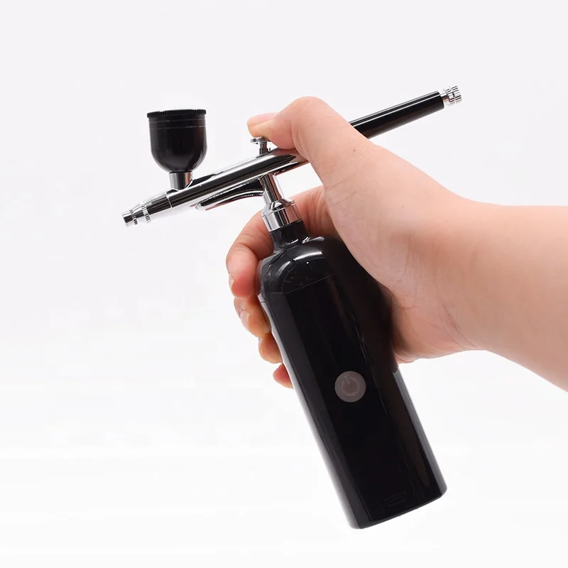 

Precision Double Action Cake Gun Kit with Quiet Mini Compressor for Indoor and Outdoor Use Rechargeable Charging