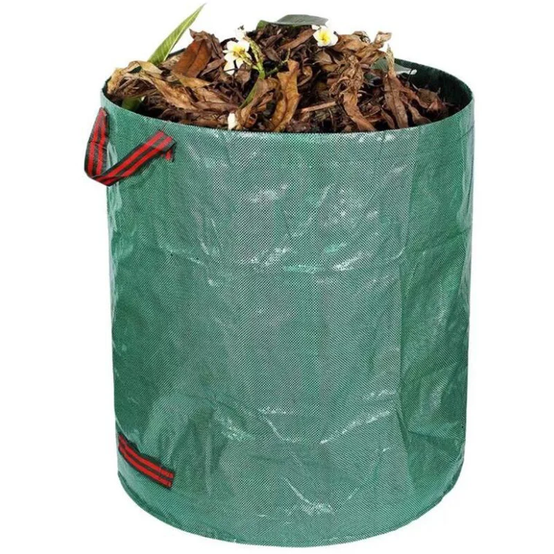 

Large Capacity Garden Waste Storage Bag can Reusable Leaf Sack Trash Foldable Garbage Waste Bins Collection Container bins D3