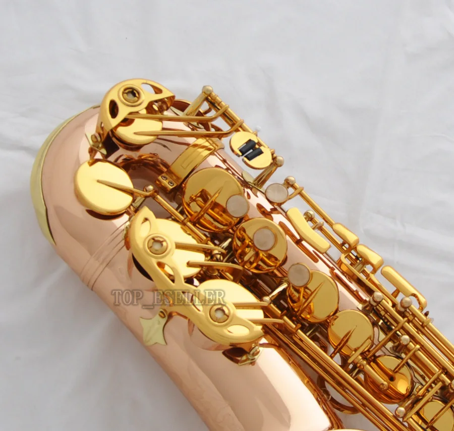 

Индивидуальный альт-саксофон 54), профессиональный розовый латунный Eb-саксофон с футляром 2025 г.