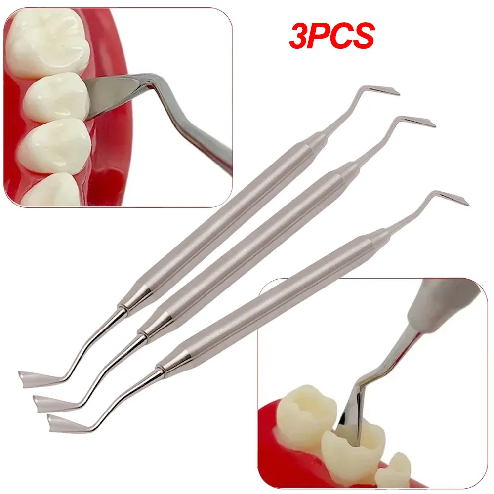 

Набор из 3-х стоматологических инструментов для ретракции десны при имплантации, двусторонние разделители десны из нержавеющей стали, инструмент для изоляции десны