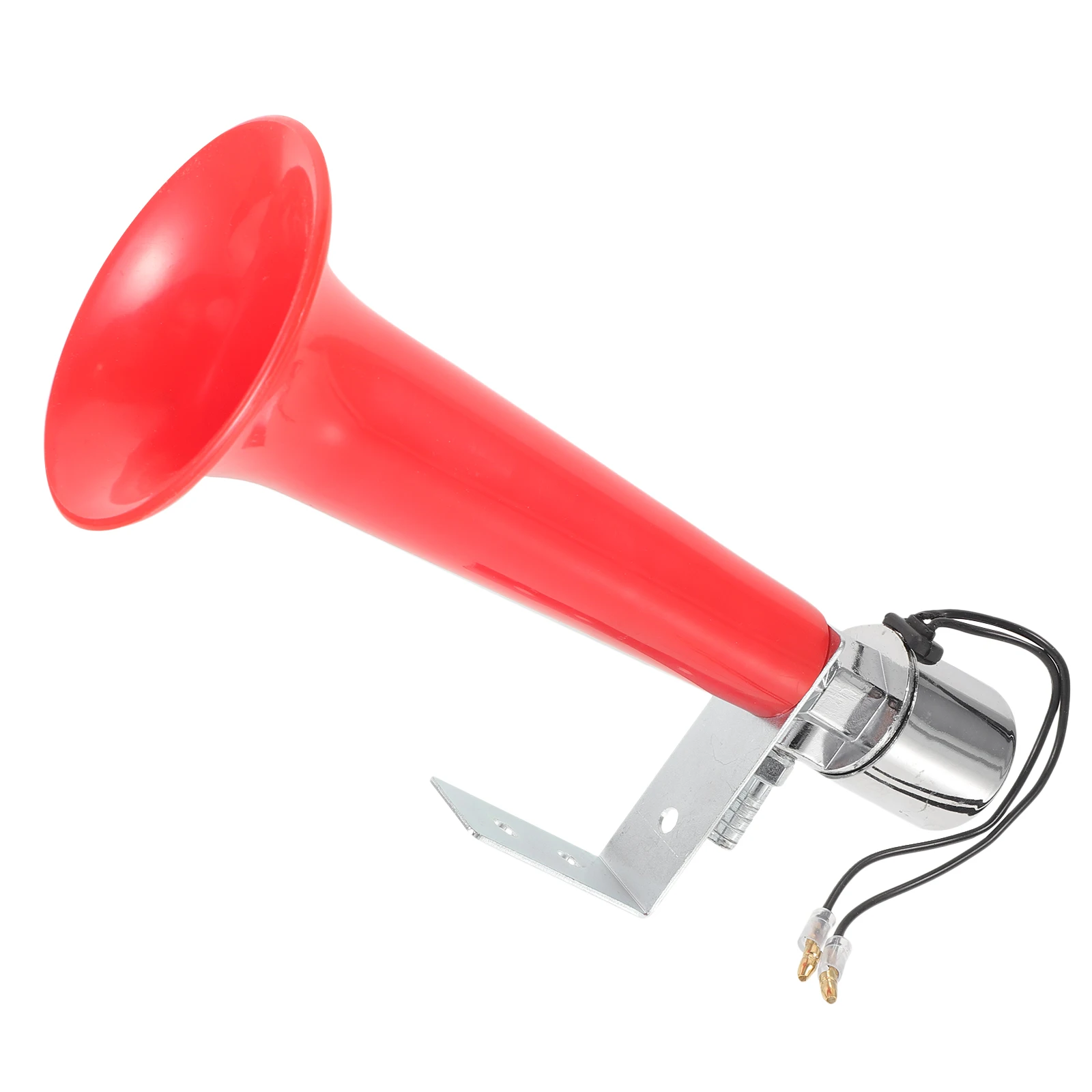 

Electric Horn for Bicycles Trucks DIY Red Air Modification Loud Clear Sound Plastic Portable Handlebar Classic Shape Durable