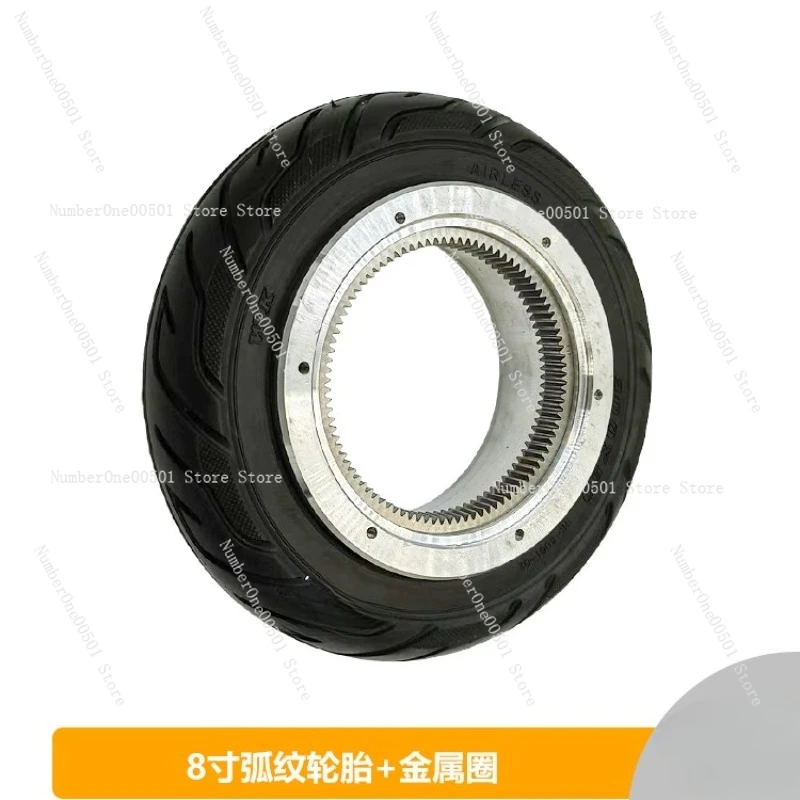 Solid Tire Replacement Kit for 4/6/8 Inch Tires with Metal Rings Accessories